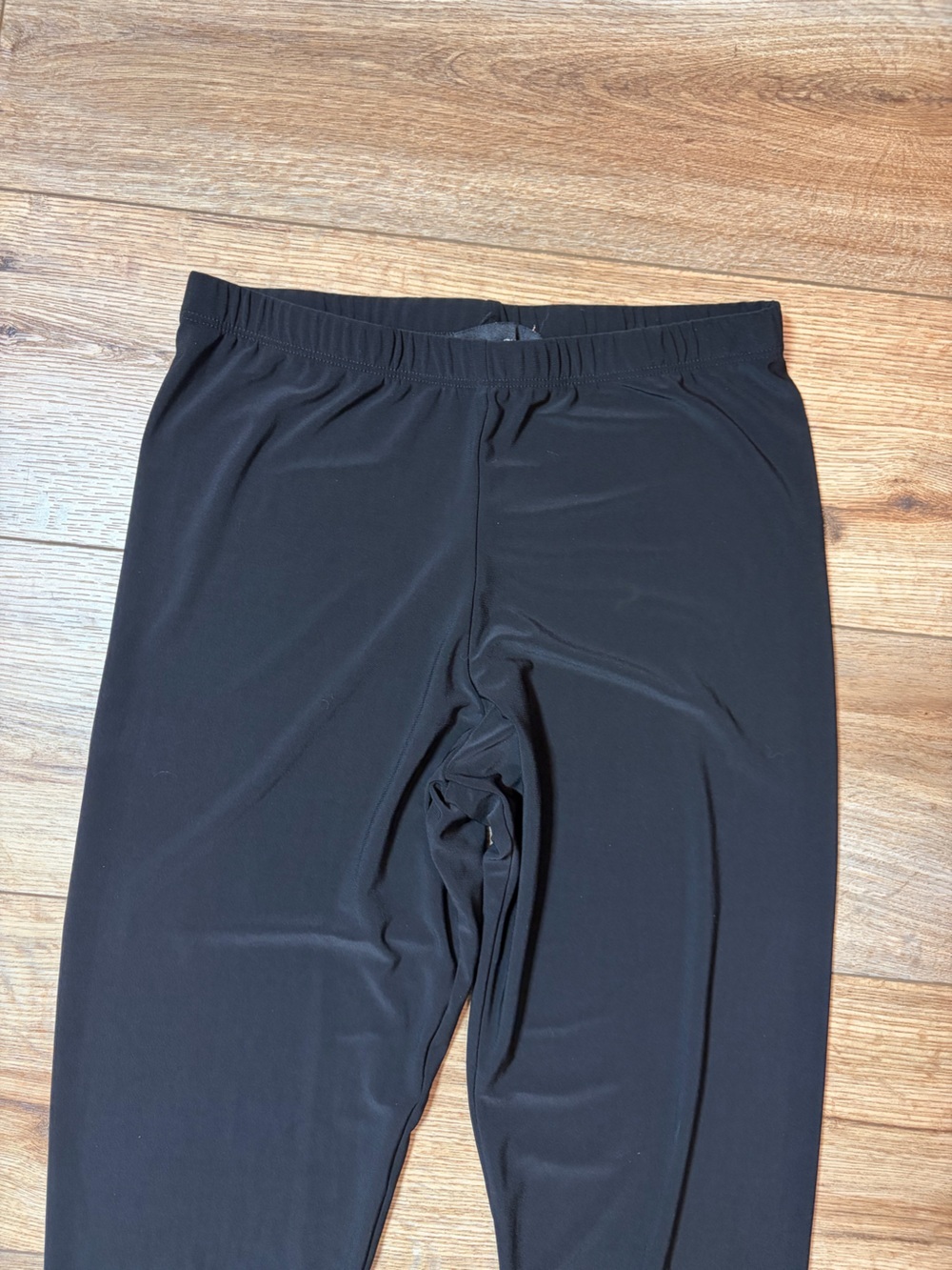 Sun Kim City-Chic quite luxury minimalist black ankle-button Lagenlook leggings - Picture 6 of 9